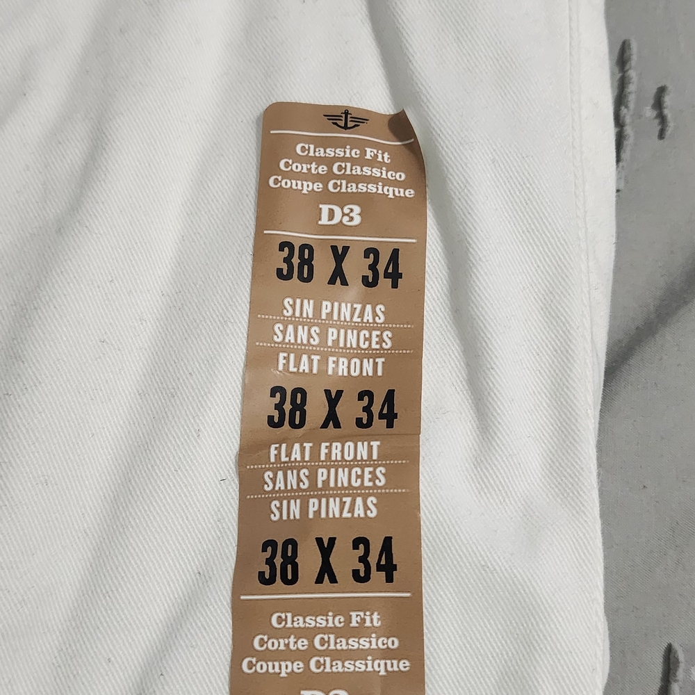 Dockers White Classic Fit D3 Pants